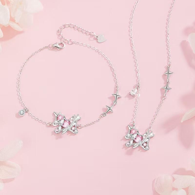 מארז כסף 925 מורי – צמיד + שרשרת