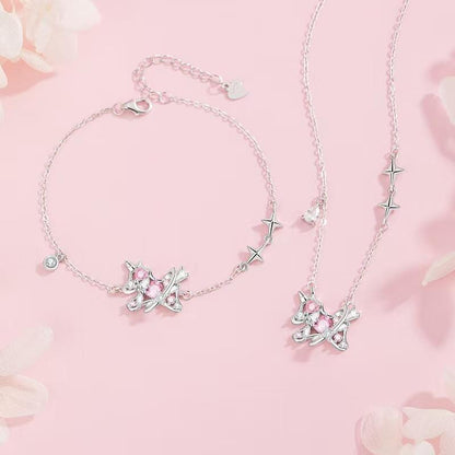 מארז כסף 925 מורי – צמיד + שרשרת