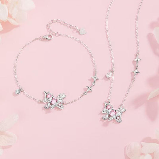 מארז כסף 925 מורי – צמיד + שרשרת